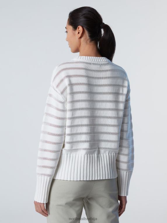 пругасти округли изрез крема од бадема одећу Жене PDV4J589 North Sails