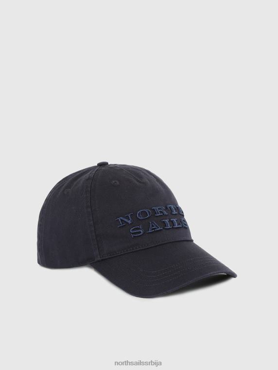опрана памучна бејзбол капа тамни тексас Прибор мушкарци PDV4J451 North Sails