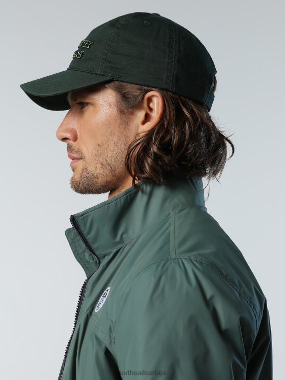 опрана памучна бејзбол капа војнички зелени Прибор мушкарци PDV4J452 North Sails