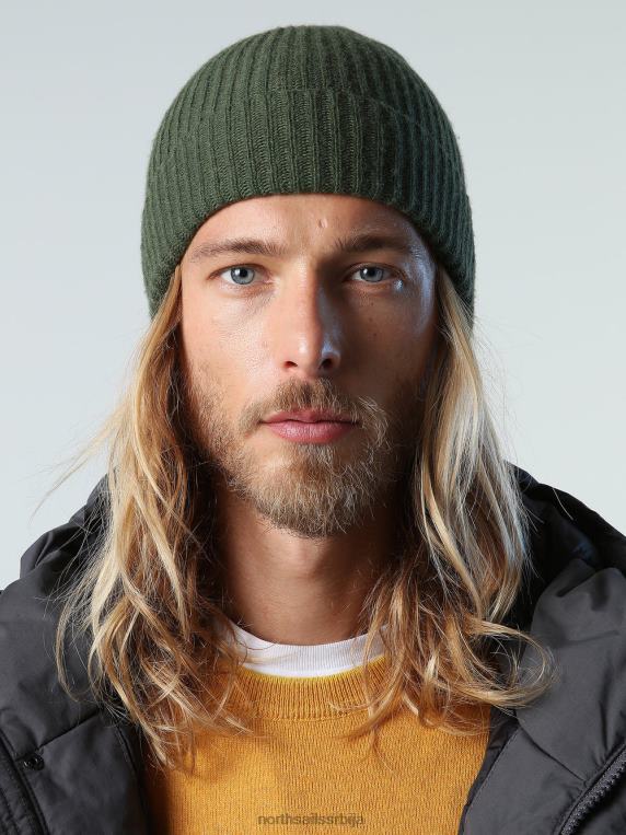 кашмирска капа бршљан зелен Прибор мушкарци PDV4J686 North Sails