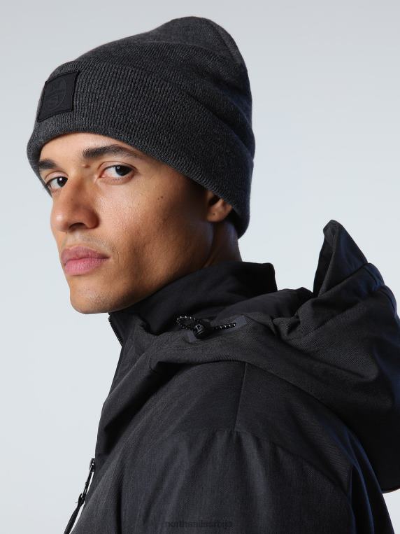 капица од органског памука тамно сиви меланж Прибор мушкарци PDV4J750 North Sails