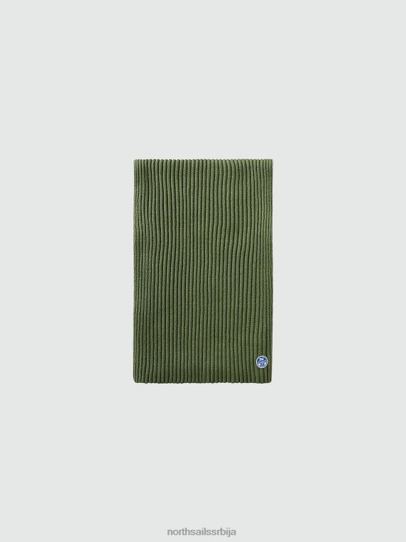памучни и вунени шал бронзано зелена Прибор мушкарци PDV4J852 North Sails