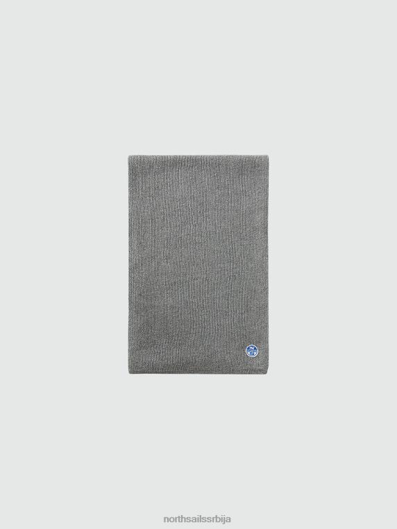 ребрасти шал средње сиви меланж Прибор мушкарци PDV4J972 North Sails
