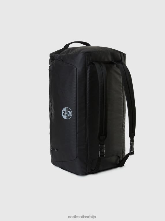 торба од рециклиране тканине црн Прибор мушкарци PDV4J473 North Sails