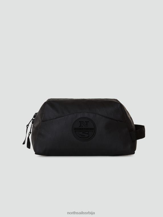 врећа за прање од рециклиране тканине црн Прибор мушкарци PDV4J478 North Sails