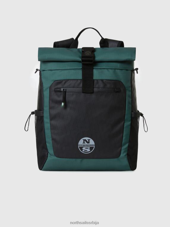 ролл-топ ранац војнички зелени Прибор мушкарци PDV4J479 North Sails