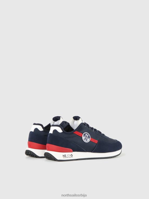 хоризон обичне патике морнарско-црвена обућа мушкарци PDV4J701 North Sails