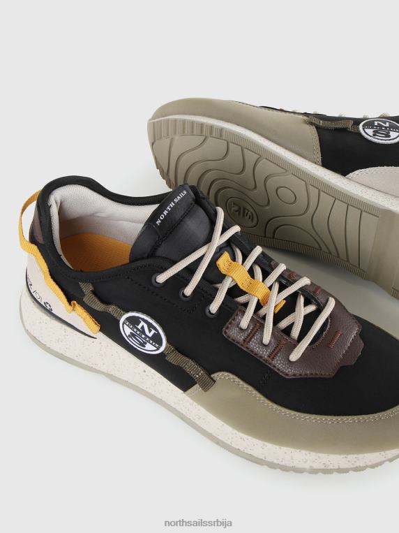 хоризон схафт патике црно-каки-вишебојни обућа мушкарци PDV4J705 North Sails