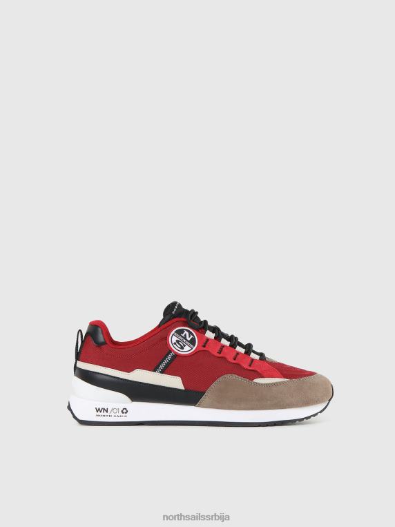 хитцх чисте патике Црвена браон обућа мушкарци PDV4J710 North Sails