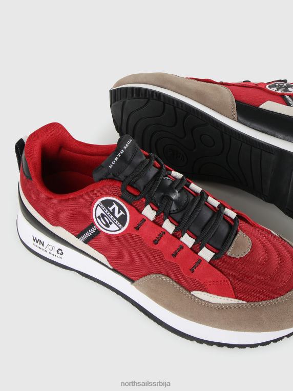 хитцх чисте патике Црвена браон обућа мушкарци PDV4J710 North Sails