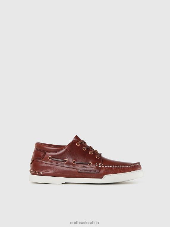 палубне ципеле за чамац средње класе тамно браон обућа мушкарци PDV4J704 North Sails