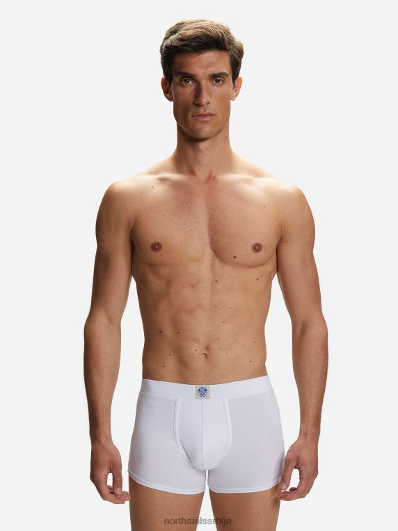 боксерице од органског памука бео одећу мушкарци PDV4J487 North Sails