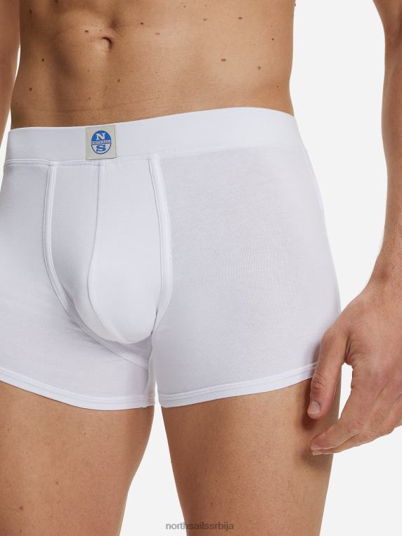 боксерице од органског памука бео одећу мушкарци PDV4J487 North Sails