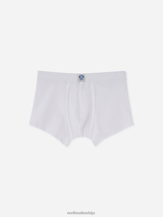 боксерице од органског памука бео одећу мушкарци PDV4J487 North Sails