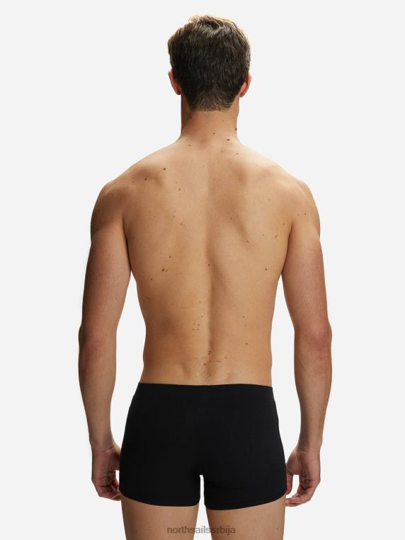 боксерице од органског памука црн одећу мушкарци PDV4J491 North Sails