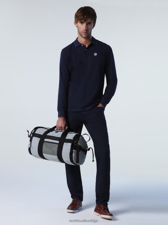 поло мајица дугих рукава Морнарско плаво одећу мушкарци PDV4J1006 North Sails