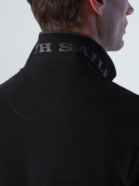 поло мајица дугих рукава црн одећу мушкарци PDV4J1009 North Sails