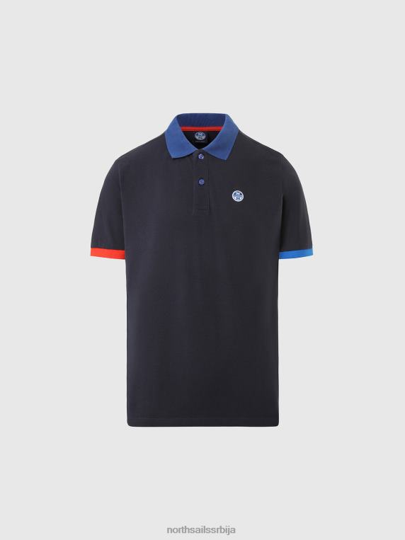 поло мајица од органског памука нова Морнарско плаво одећу мушкарци PDV4J101 North Sails