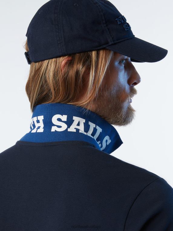 поло мајица од органског памука нова Морнарско плаво одећу мушкарци PDV4J101 North Sails