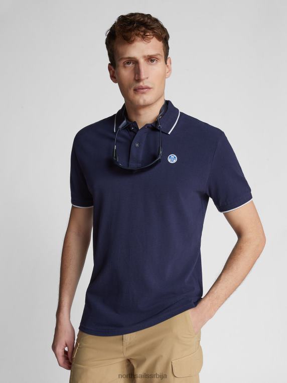 штампана поло мајица Морнарско плаво одећу мушкарци PDV4J1058 North Sails