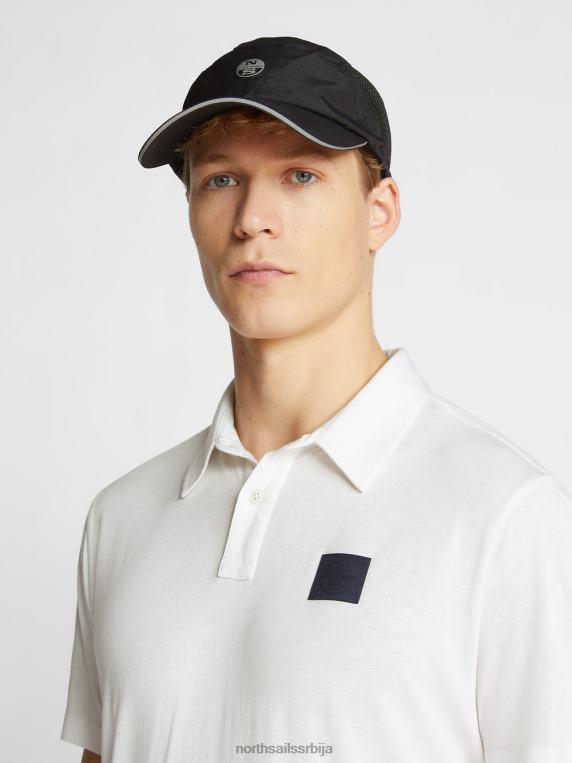 памучна и бамбус поло мајица бео одећу мушкарци PDV4J1068 North Sails