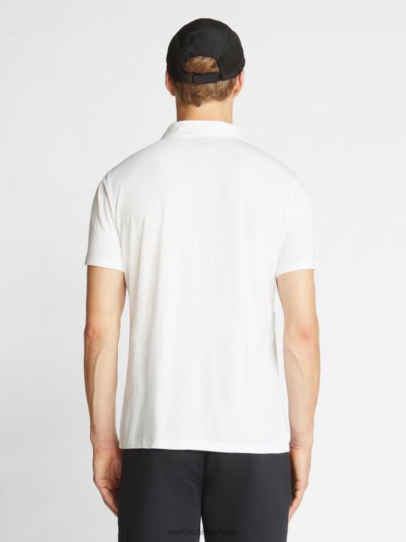 памучна и бамбус поло мајица бео одећу мушкарци PDV4J1068 North Sails