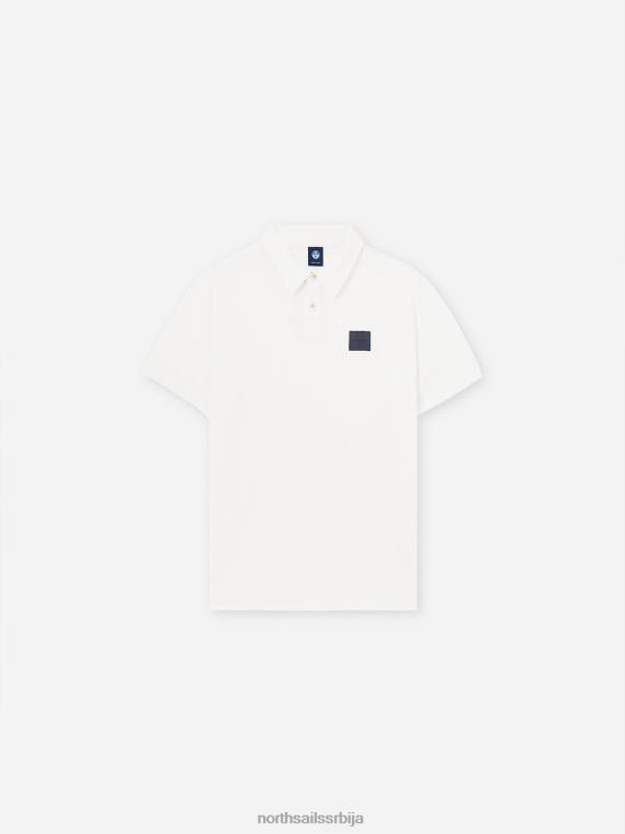 памучна и бамбус поло мајица бео одећу мушкарци PDV4J1068 North Sails