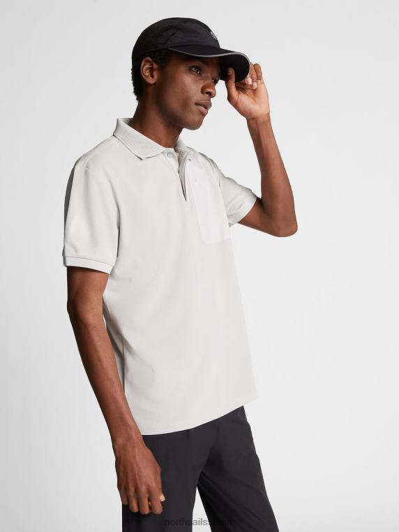 цоолмак пикуе поло мајица сивољубичаста одећу мушкарци PDV4J1071 North Sails