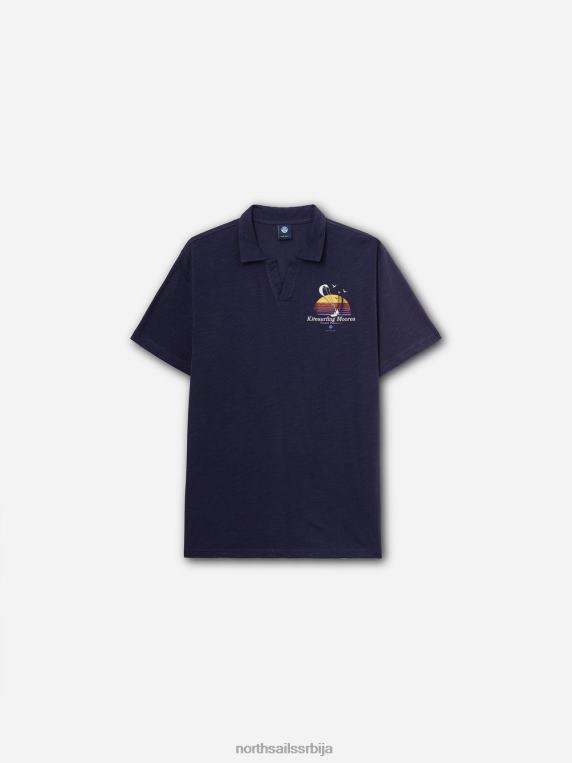 штампана поло мајица Морнарско плаво одећу мушкарци PDV4J1076 North Sails
