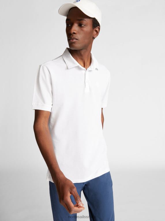 лагана пике поло мајица бео одећу мушкарци PDV4J1105 North Sails