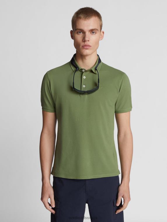 лагана пике поло мајица маслинасто зелена одећу мушкарци PDV4J1106 North Sails
