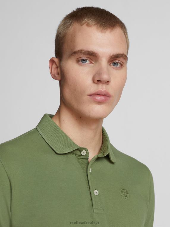 лагана пике поло мајица маслинасто зелена одећу мушкарци PDV4J1106 North Sails