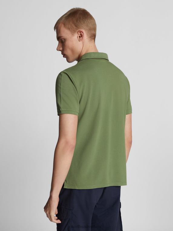 лагана пике поло мајица маслинасто зелена одећу мушкарци PDV4J1106 North Sails