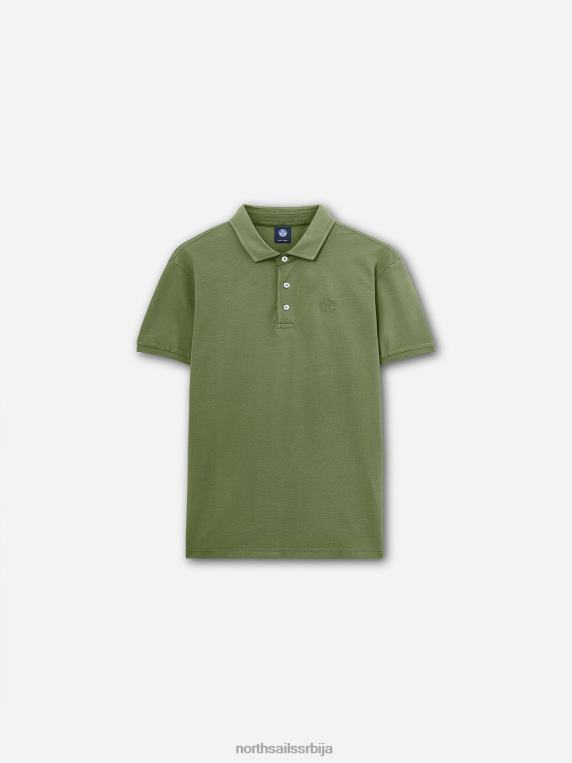 лагана пике поло мајица маслинасто зелена одећу мушкарци PDV4J1106 North Sails