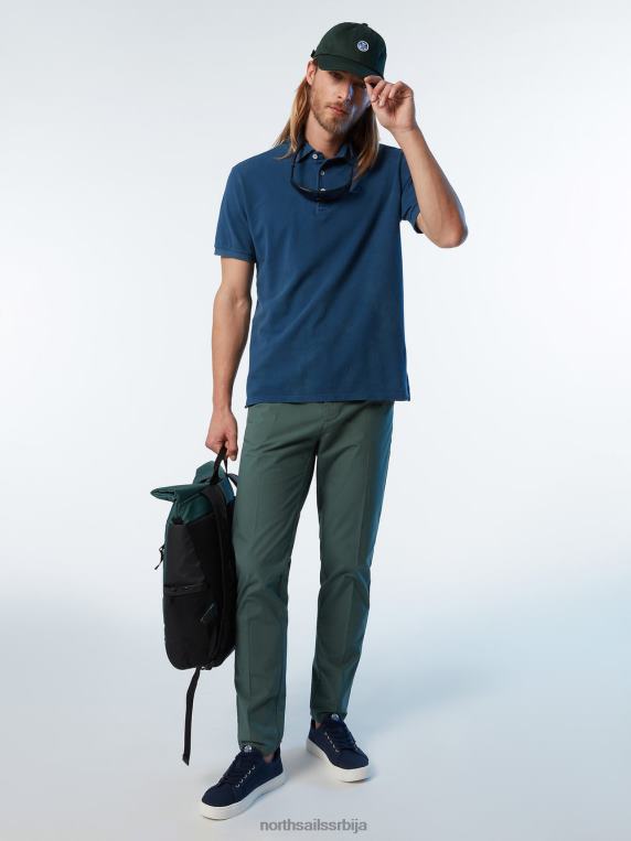 поло мајица од органског памука нова тамни тексас одећу мушкарци PDV4J110 North Sails