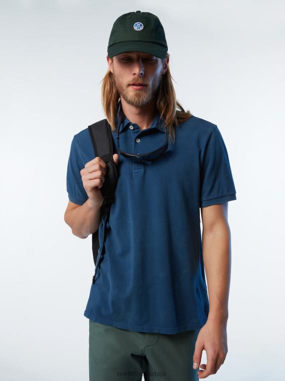 поло мајица од органског памука нова тамни тексас одећу мушкарци PDV4J110 North Sails