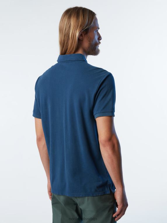поло мајица од органског памука нова тамни тексас одећу мушкарци PDV4J110 North Sails