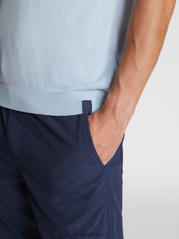 поло мајица од органског памука хладно плаво одећу мушкарци PDV4J1115 North Sails