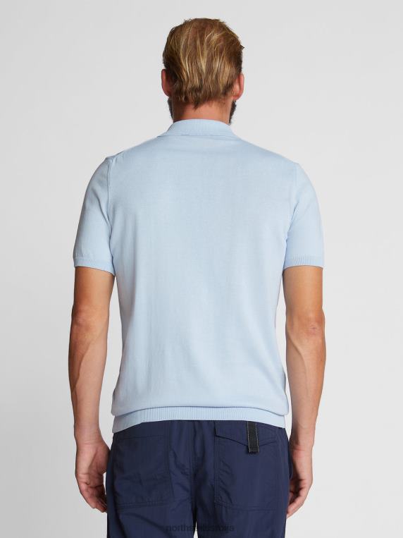 поло мајица од органског памука хладно плаво одећу мушкарци PDV4J1115 North Sails