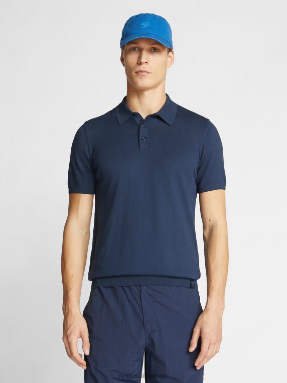поло мајица од органског памука Морнарско плаво одећу мушкарци PDV4J1116 North Sails