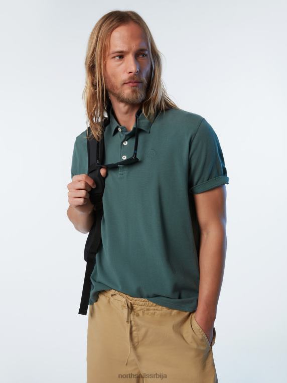 поло мајица од органског памука нова војнички зелени одећу мушкарци PDV4J111 North Sails