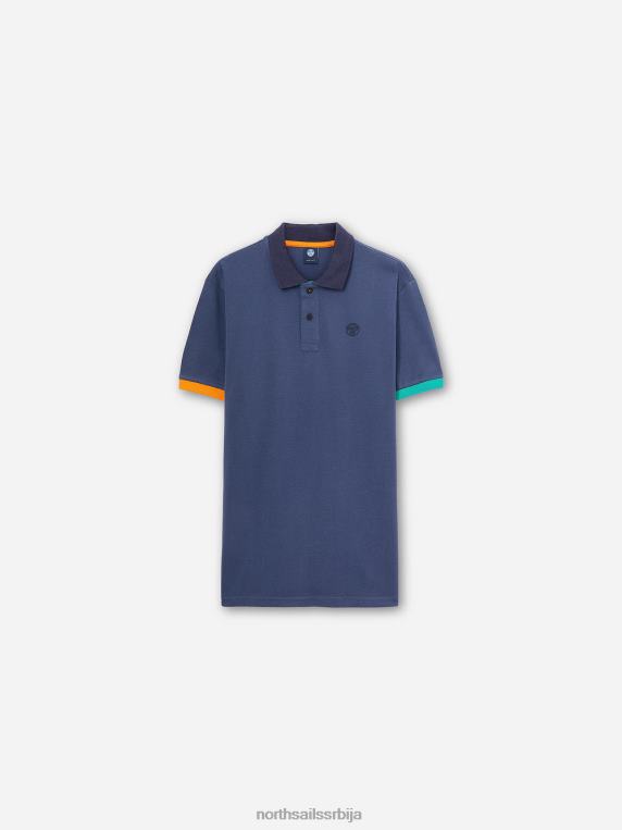 колор-блок поло мајица тамни тексас одећу мушкарци PDV4J1146 North Sails