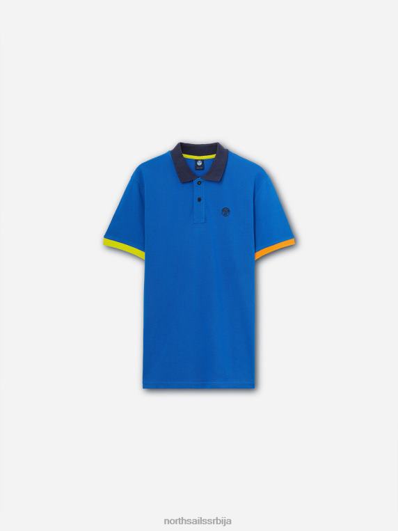 колор-блок поло мајица сноркел блуе одећу мушкарци PDV4J1147 North Sails