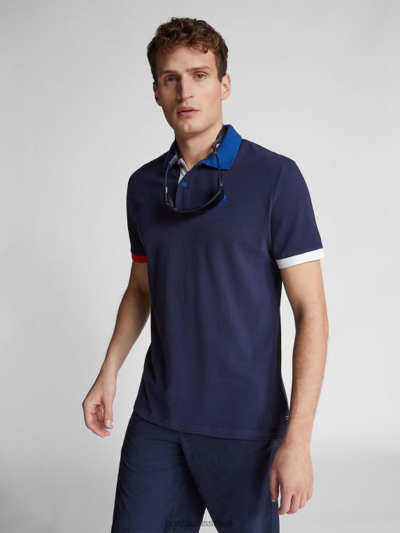 колор-блок поло мајица Морнарско плаво одећу мушкарци PDV4J1148 North Sails