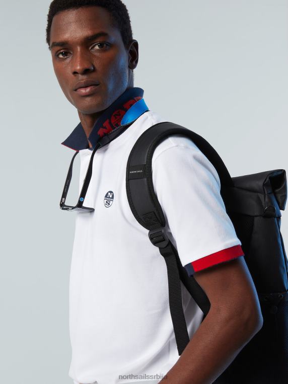 поло мајица од органског памука нова бео одећу мушкарци PDV4J116 North Sails