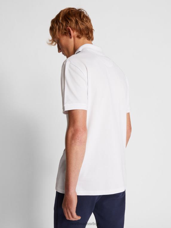 поло мајица са логом на грудима бео одећу мушкарци PDV4J1197 North Sails