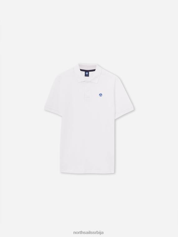 поло мајица са логом на грудима бео одећу мушкарци PDV4J1197 North Sails