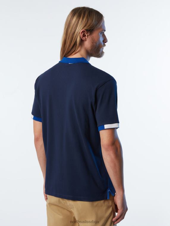 поло мајица од органског памука Морнарско плаво одећу мушкарци PDV4J119 North Sails