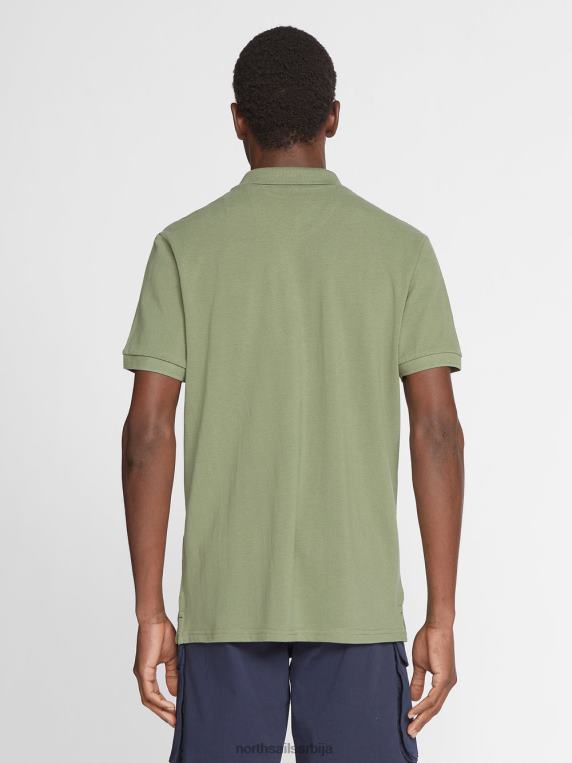 поло мајица са логом на грудима маслинасто зелена одећу мушкарци PDV4J1200 North Sails