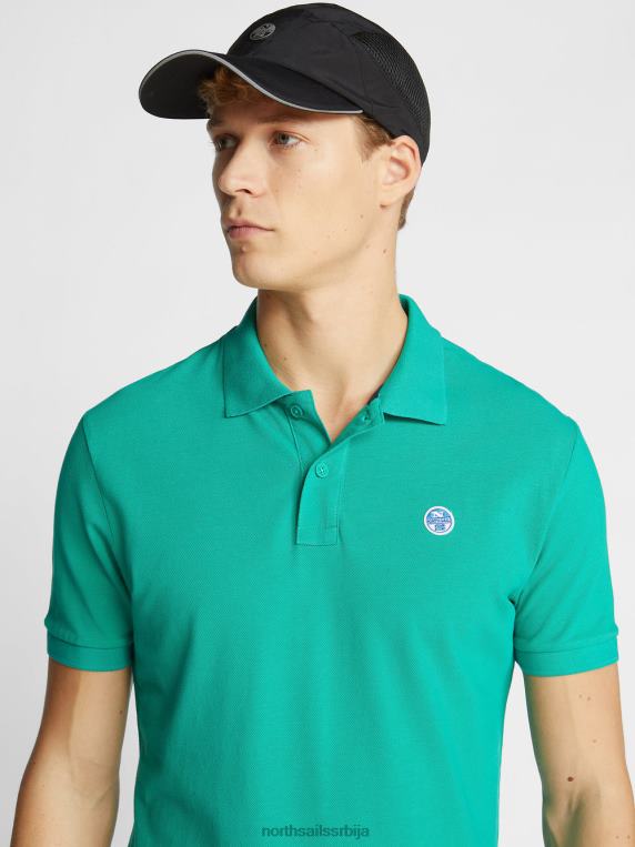 поло мајица са логом на грудима смарагд одећу мушкарци PDV4J1201 North Sails